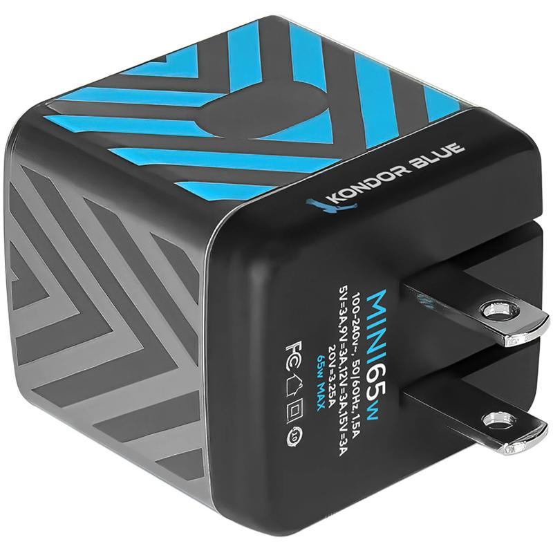 Kondor Blue USB-C PD 65W GaN II Wall Charger Brick